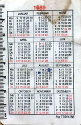 Calendriers · Allemagne