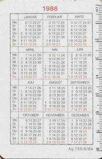 Calendriers · Ddr
