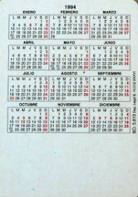 Calendriers · Espagne