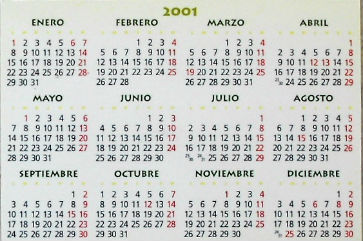 Calendriers · Espagne