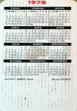 Calendriers · Espagne