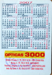 Calendriers · Espagne