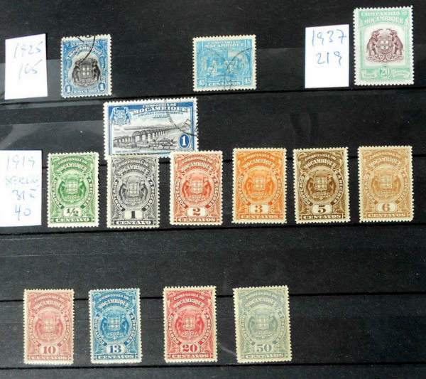 Timbres · Companie DE Mozambic ( Portugal )
