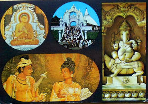 Cartes · Cartes postales Asie - Éléphants d'Asie