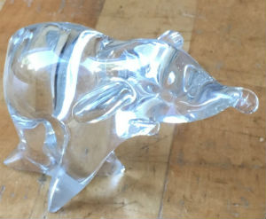 Diverses matières · Elephants EN Verre - Crystal