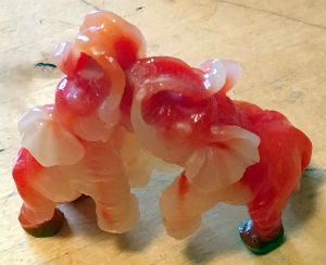 Diverses matières · Elephants EN Verre - Crystal