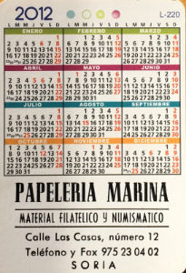 Calendriers · Espagne