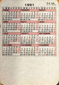 Calendriers · Espagne