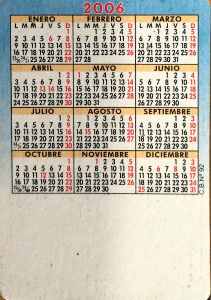 Calendriers · Espagne