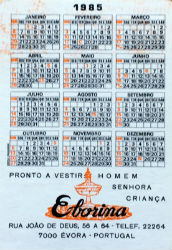 Calendriers · Portugal
