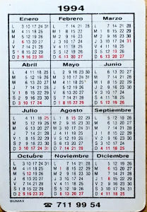 Calendriers · Espagne