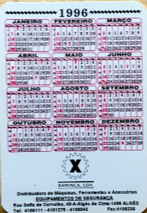 Calendriers · Portugal