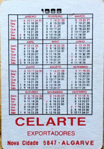Calendriers · Portugal