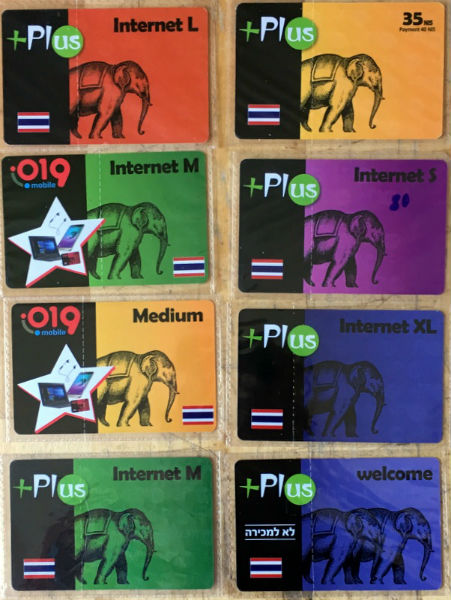 Cartes · INTERNET pour la Thailande