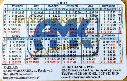 Calendriers · Pologne