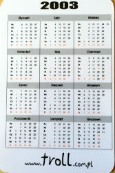 Calendriers · Pologne